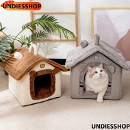 UNDIESSHOP Pet Warm House, Detachable Thickened Cat And Dog House, Comfortable Semi-enclosed Removab