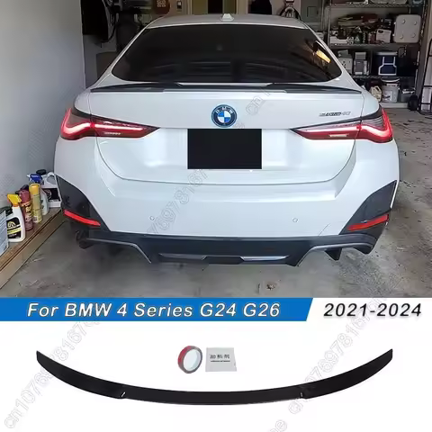 For BMW G24 G26 I4 420i 430i M440i 2021-2024 M4 Style 4 Door Car Rear Trunk Spoiler Wing Tail Wing A