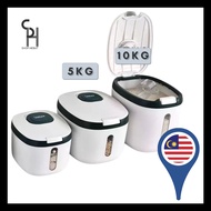 HEBAT👍 Bekas Beras 5kg/10kg Nano Bucket Pet Food Container Insect-Proof Moisture-proof Sealed Storage Rice Box