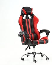 HDZWW Racing Style Gaming Chair, Home Computer Chair with Lumbar Support, High Back Adjustable Swivel Game Chairs, Video Task Chair (Color : Red)
