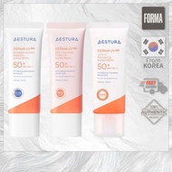 Aestura Derma UV 365 (Vita-C Radiance Sunscreen, Barrier Hydro Mineral Sunscreen, Red Calming Tone-U