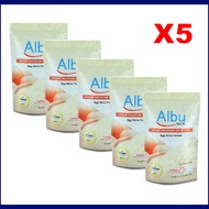 (สินค้าใหม่หมดอายุอีก 2ปี) แพ็ค (5 ถุง) จัดส่งฟรี ไข่ขาวผง อัลบูควิก ขนาด 1000 กรัม Albumin โปรตีนจา