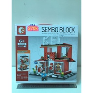 Hộp lắp ráp Sembo Block nhà hàng KFC