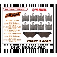 YAMAHA FJR 1300 14-19  FJR 1300 AE 06-09 FJR 1300 A 14-16 FJR 1300 AS 14-16 BRAKE PADS SET DAYTONA T