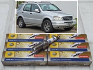 หัวเทียน แพลทตินัม Benz ML320 W163 ( 1998 - 2005 ) ชุด 12 หัว ระยะการใช้งาน 60000 กม : Hella PM8RC-