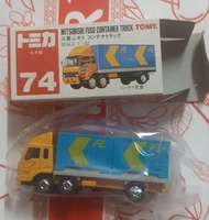 日製 talara tomy Tomica 合金車 74 三菱扶桑貨櫃車 Mitsubishi Fuso Container Truck made in japan