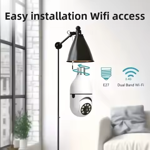 V360 Pro APP-Light Bulb Outdoor Security Camera Wireless WiFi 5GHz 360-Degree View E27 Screw-In Sock