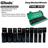 MATA GTOOLS EUROPE GT53 Deep impact wrench 1/ 2inch 8mm to 24mm Luxury spanner set