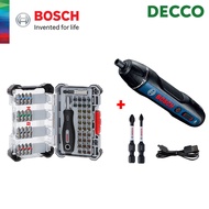 Decco BOSCH [Bundle] GO 2 SOLO Smart Screwdriver - 06019H21L1 + BOSCH 50 Pcs Extra Hard Screwdriver 
