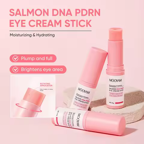Pdrn Salmon Dna Solid Eye Cream Stick Portable Moisturizing Eye Periphery Soothing Dry Lines Improvi