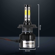 1CLICK2BUY LED X7 Car Headlights LED COB Headlight H4 Cool White 2 PCS - 75818-4CN