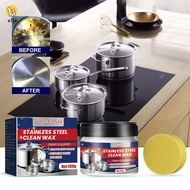Stainless Steel Stain Cleaning Wax Cleaning Sponge Kit Practical Rust Cleaning Paste For Sinks Countertops