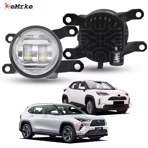 30W Replace Factory 9W LED Fog Lights for Toyota Yaris Cross XP210 AC200 2021-2025 White or Yellow D