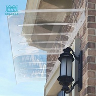 [Gralara] Door Awning Canopy Window Awning No Brackets Shelters Outdoor Porch Canopy
