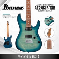 Ibanez AZ24S1F-TXB AZ Standard Series Electric Guitar - Transparent Turquiose Burst