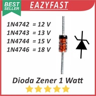 Diode Zener Diode 1 Watt 1W 12V 13V 15V 18V 1N4742 1N4743 1N4744 1N4746 12 13 15 18 V 1WVOLT