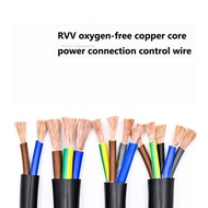 22AWG/20AWG/18AWG/17AWG RVV Sheath Cable 2 3 4 5 6 7 8 10 Cores PVC Sheathed Flexible Wire Control S