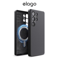 elago Magnetic Leather Case Compatible for Samsung Galaxy S25 Ultra Case