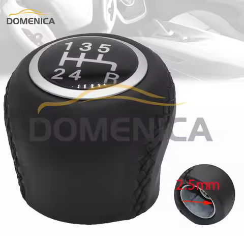 New Leather Car Gear Shift Knob for Fiat Grande PUNTO EVO PUNTO 2012 Shfiter Lever Handball 5 Speed