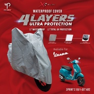 Cover Sarung Motor Waterproof 100%-Anti UV Vespa Sprint S 150 I-GET .