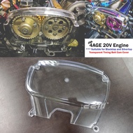 Clear Cam Pulley Gear Timing Belt Cover Toyota Corolla Levin AE100 AE101 AE110 AE111 4AGE 20V Silver