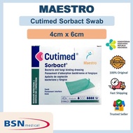 Cutimed Sorbact Swab 4x6 cm BSN Essity 4cm x 6cm Dressing 4x6cm Retail