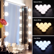 Hollywood Makeup Mirror Light Bulbs 10 LED Bulb Dimmable 3 Mode USB Plug LED Vanity Mirror Lamp Kit 