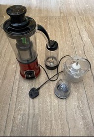3 in 1 1L blender chopper  with juicer 一升攪拌機碎肉機榨汁機果汁機（上水交收）如圖所有正常使用，可以順豐到付Trade at sheung shui