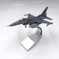 1: 100 F16C Jet Fighter Simulation Alloy Military Airplane Airplane Model Static Ornaments Finished 