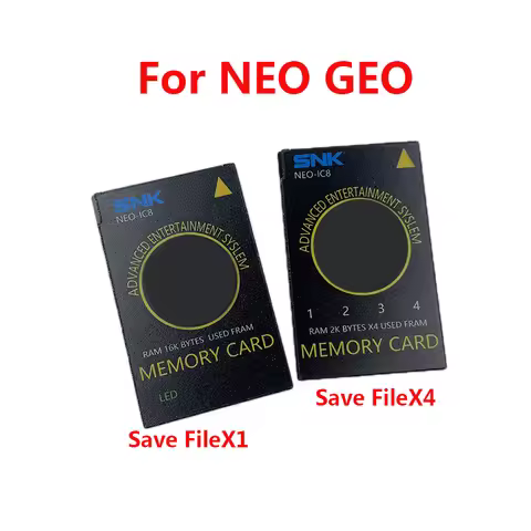 1PCS Save FileX1 and Save FileX4 Memory Card For AES MVS-U4 card for SNK NEOGEO Game Console Memory 