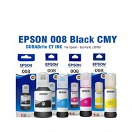 ของแท้ 100%EPSON 008(พร้อมกล่อง) หมึกกันน้ำทุกสี 008 BK C M Y หมึกแท้ EPSON 008 4 สี หมึกกันน้ำทุกสี