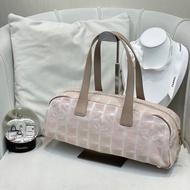 Chanel 奶茶色冰格 手拎袋 XB507