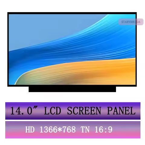 New For BOE NT140WHM-N43 V8.0 NT140WHM N43 P/N FRU 5D10M42866 HD No Screw holes 1366X768 EDP 30 pin 