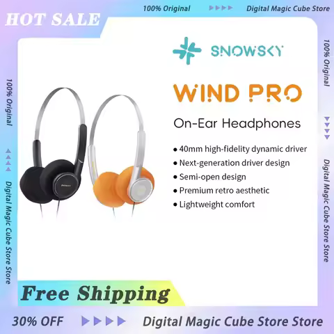 FIIO WIND PRO Semi-Open Wired Headphones with Mic HiFi 40mm Dynamic Driver Warm HiFi Sound Vocal Tun