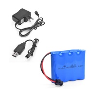 4.8v 2000mAh with SM-2pin Battery Rechargeable for RC Toys model
