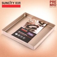 SUNCITY Baking Tray / Square Pan / Non-Stick Square Roll Sponge Cake Oven Pan 28x28 Cm