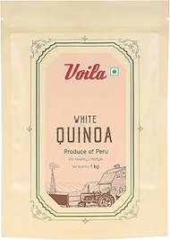 Voila White Quinoa 1 Kg | Gluten Free | Super Foods | High Energy, High Protein & Fiber, Rich Health