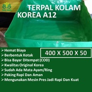 Kolam terpal kotak Bioflok A12 ukuran 4x5x0,5 meter KOREA