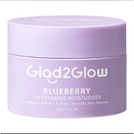 Glad2glow ceramide moisturizer anti-acne facial moisturizer blueberry 30g