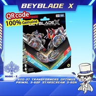 [Ready Stock] Takara Tomy Beyblade X-BXG-37 Transformers Optimus Primal 3-60F & Starscream 3-80N（HK 