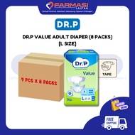 DR.P VALUE LEVEL 6 ADULT DIAPER L SIZE (8 PACKS)