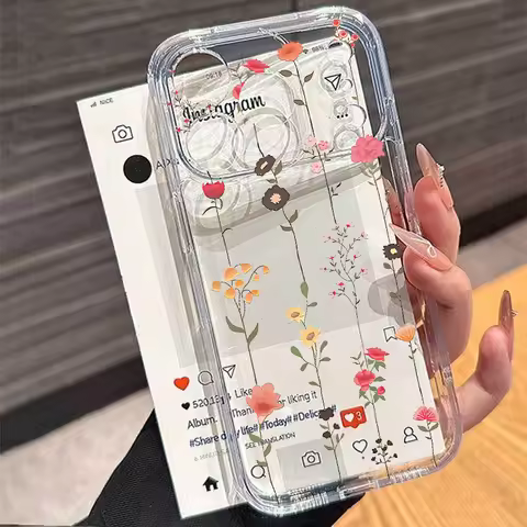 Flower Plants Phone Case For OPPO Reno 14 13 12 11 10 Pro Plus 14F 13F 11F 12F 7 A78 A79 A98 A38 A18