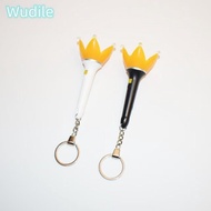 WUDILE Bigbang Lightstick, Portable Mini Kpop Lightstick, Fashion Crown Shape Black White Keychain L
