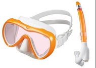 全新 Gull 潛水面鏡 Vader Fanette UV420加呼吸管Super Bullet Mini套餐 香港行貨
