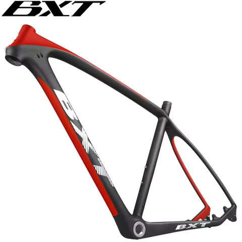 Full Carbon Mountain Bike Frame, Tapered Tube Bicycle Frame, 29 Inch Ultra-Light, 1-1/8 "to 1-1/2", 