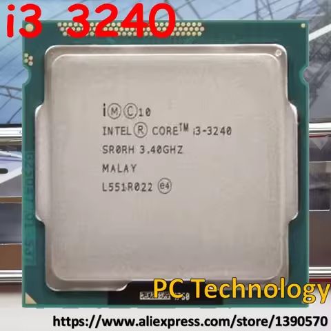 Original Intel i3-3240 i3 3240 CPU 3.4 GHz processor 3M LGA1155 55W desktop Dual Core CPU Free shipp