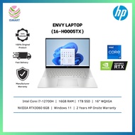 HP Laptop Envy 16-H0005TX 16" QHD+ 120Hz Natural Silver ( I7-12700H, 16GB, 1TB SSD, RTX3060 6GB, W11, HS )
