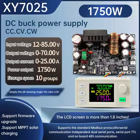 XY7025 CNC DC Adjustable Buck Power Supply Voltage Regulator Constant Voltage Constant Current Modul