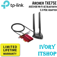 TP-LINK Archer TXE75E AXE5400 Wi-Fi 6E Bluetooth 5.3 PCIe Adapter