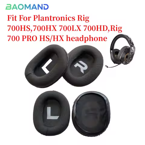 2pcs/pairs Leather Headphone Foam For Plantronics Rig 700HS,700HX 700LX 700HD,Rig 700 PRO HS/HX Head